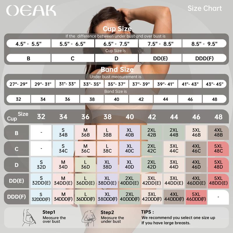 OEAK Women’s Wireless Jelly Bra