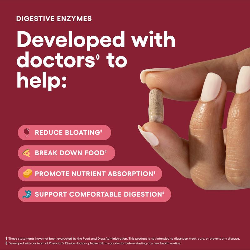 Physician’s Choice Digestive Enzymes | Gut Health Support
