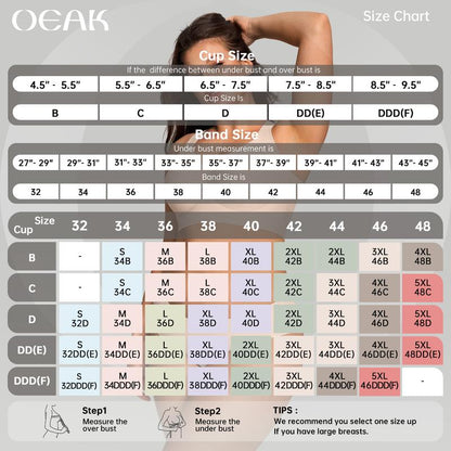 OEAK Women’s Wireless Jelly Bra